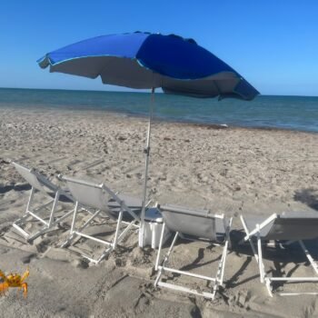 1 Umbrella 4 Chairs - Paradise Beach